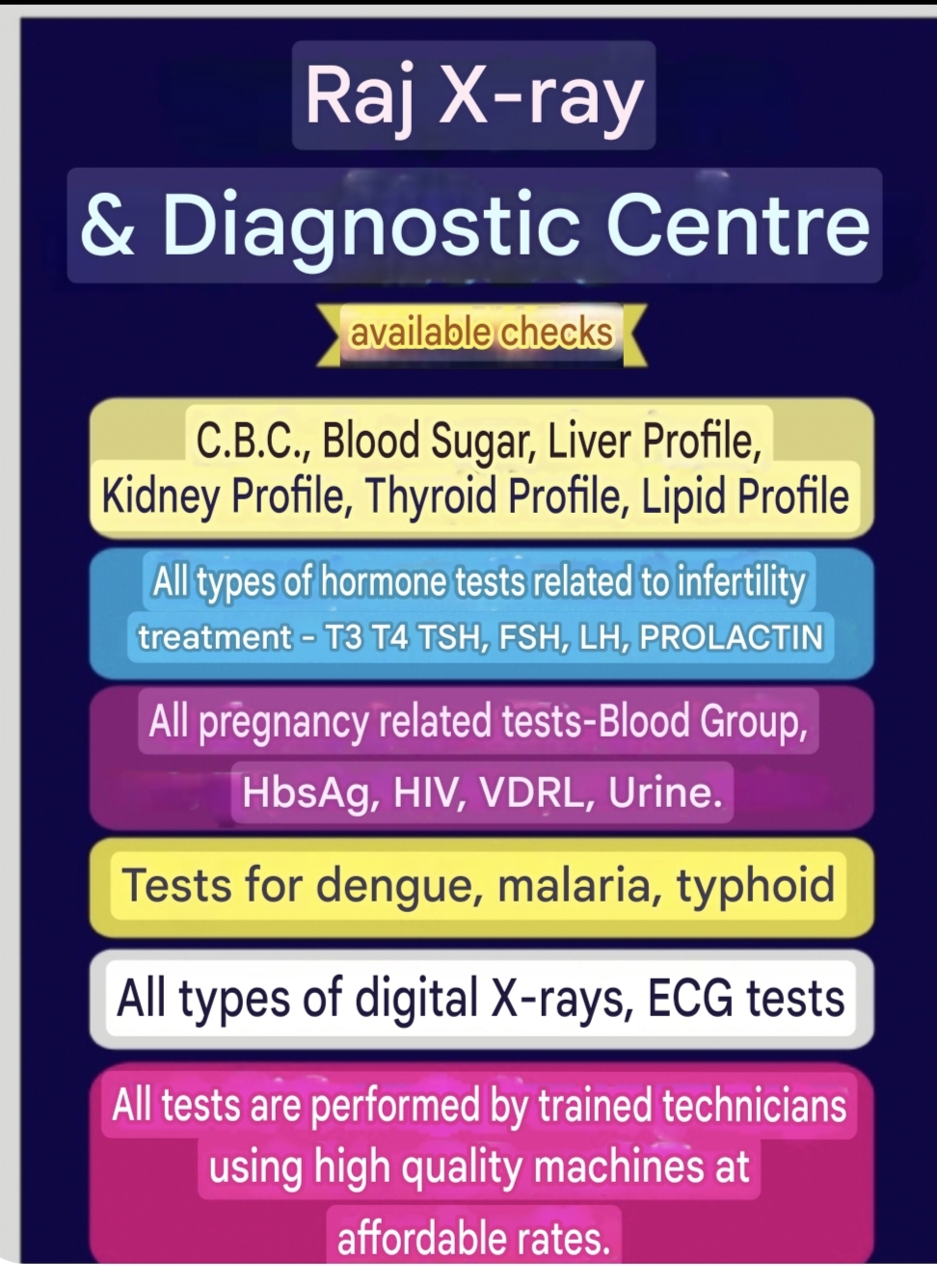 Raj x ray and diagnostic centre 